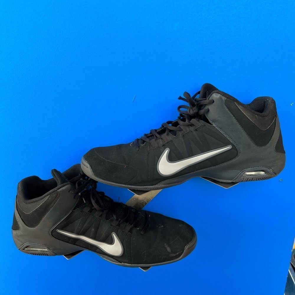 Nike Men's Basketball Sneakers Size 13 - Air Visi Pro 4 Black Shoes - 599569-001
